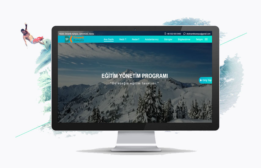 Dynamic Campus eğitim yönetimi ekranı